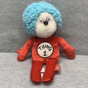 UNIVERSAL STUDIOS DR SEUSS THING 1 CAT IN THE HAT PLUSH 12" STUFFED TOY